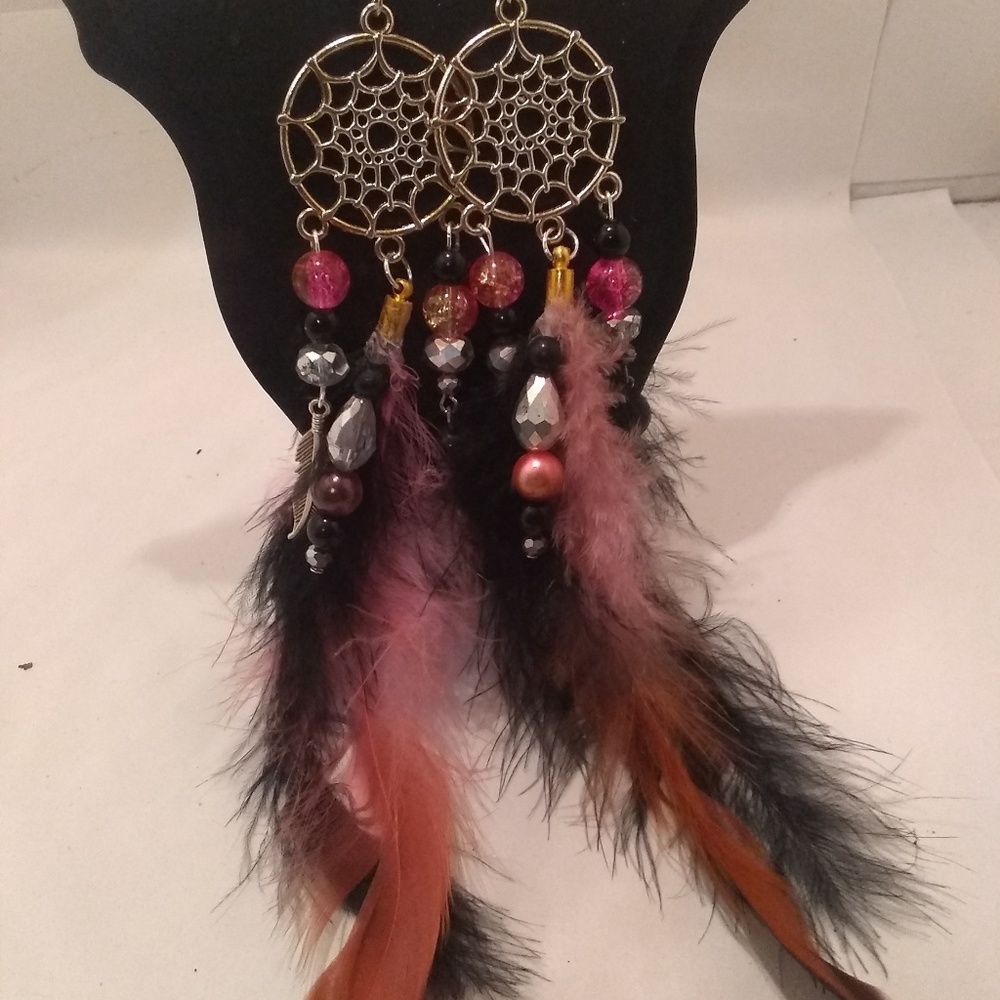 Feather earrings